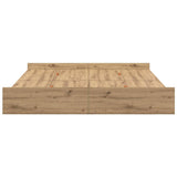 Storage Bed Frame Artisan Oak 180 x 200 cm Engineered Wood 3335276