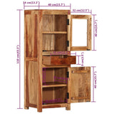 Highboard 40x34x110 cm Solid Wood Acacia 338431