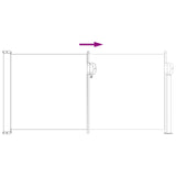 Retractable Side Awning Grey 300 x 100 cm Polyester 42035401