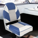 2 Piece Foldable Boat Seat Set High Backrest 3284325