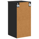 Bathroom Cabinet Wall-mounted with Door Black 30 x 31.5 x 61 cm 883345