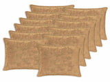 Cushion Cover 12 pcs HOUTEN Taupe 50 x 50 cm Faux Rabbit Fur 919365