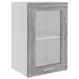 Hanging Glass Cabinet Lyon Grey Sonoma 40x31x60 cm Engineered Wood 826346