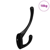 Clothes Hook 346 pcs Black 102 x 29 x 47mm Zinc Alloy 864901