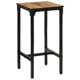3 Piece Bar Set Solid Rough Wood Mango and Metal 3216419