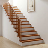 Stair Tread 2 pcs 100 x 30 x 2 cm Brown Solid Oak Wood 3449282