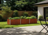 Raised Garden Bed Rusty 240 x 80 x 55 cm corton 8006413