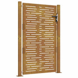 Garden Gate 100x150 cm Corten Steel Square Design 153199