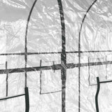 Greenhouse Transparent PVC and Powder-coated Steel Large 317247