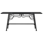 Tree Bench 110 cm Black Steel 318827