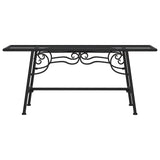 Tree Bench 110 cm Black Steel 318827