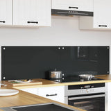 Kitchen Backsplash 2 pcs Dark Grey 80 x 40 cm Tempered Glass 3415461