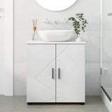 Bathroom Cabinet White 61 x 35 x 64 cm Engineered wood & Metal 883284