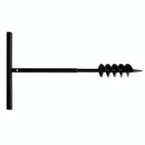 Ground Drill with Handle 100 mm with Extension Tube 5 m Steel 270519