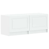 TV Cabinet White Engineered Wood 897775