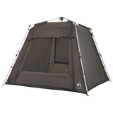 Fishing Tent 4-Person Brown Quick Release 4005330