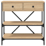 Console Table Sonoma Oak 75x34.5x75 cm Engineered Wood 833409