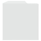 Office Desk White 123.5x73.5x75 cm Engineered Wood 847982