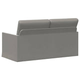 2 Seater Sofa Light Grey 150 x 81 x 82 cm Velvet 42041087