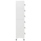 Locker Cabinet Light Grey 38x40x180 cm Steel 339793