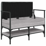 Shoe Bench Grey Sonoma 85.5x42x57.5 cm Engineered Wood 835232