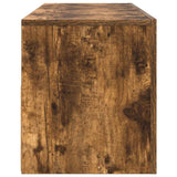 TV Cabinet with LED Lights Smoked Oak 120x35x40 cm 815687