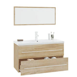 3 Piece Bathroom Furniture Set Sonoma Oak 3152850
