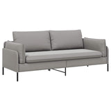 3-Seater Sofa Light Grey 222 x 81 x 89 cm Velvet 42048642