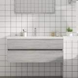 Sink Cabinet Grey Sonoma 100x38.5x45 cm Engineered Wood 815658
