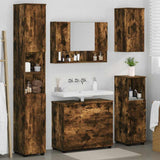 Bathroom Furniture Set 5 pcs Smoked Oak 3393068