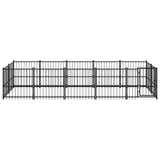Outdoor Dog Kennel Steel 9.38 m 3124601