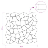 Mosaic Tiles Light Grey 30 x 30 cm Marble 42033528