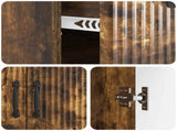 Sideboard Smoked Oak 66 x 34.5 x 87 cm Engineered Wood 895330