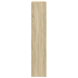 Room Divider Bookcase 4-Tier Sonoma Oak 143.5x29x143.5 cm Engineered Wood 857996