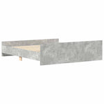 Bed Frame without Mattress Concrete Grey 200x200 cm 3203736