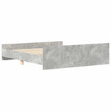 Bed Frame without Mattress Concrete Grey 200x200 cm 3203736