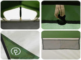 Cabin Tent Green 480 x 273 x 205 cm Polyester and Steel 42028685