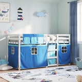 Bunk Bed without Mattress Blue 90x190 cm Single Solid Wood Pine 3283908