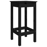 Bar Chairs 2 pcs Black 40x40x78 cm Solid Wood Pine 822141