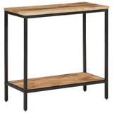 Console Table 70x35x70 cm Solid Rough Wood Mango 374070