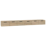 Wall Cabinets 2 pcs Sonoma Oak 102x30x20 cm Engineered Wood 3115902
