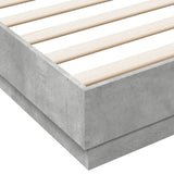 Bed Frame without Mattress Concrete Grey 200x200 cm 3209831