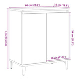 Sideboard Old Wood 60x35x70 cm Engineered Wood 856478