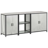 Kitchen Storage Set HATTEM 3 pcs Silver Galvanised Steel 3392706