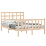 Bed Frame without Mattress 140x190 cm Solid Wood Pine 3192081