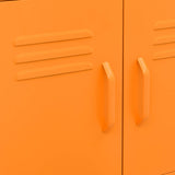 336264 Storage Cabinet Orange 60x35x56 cm Steel