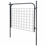 Garden Fence Gate 100x100 cm Anthracite 142293
