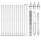 Welded Wire Fence with Concrete Base 25 x 1.5 m 3351518