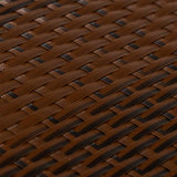 Balcony Screen Brown and Black 400x90 cm Poly Rattan 156254