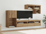 TV Wall Units Wall-mounted 6 pcs Artisan Oak Engineered Wood 3402975